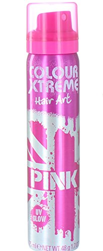 Colour Xtreme Temporary Coloured Hair Art Spray 75ml-Pink