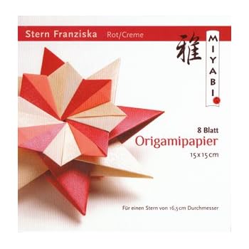 Origami Stern Franziska Mit Anleitungdeutsch Rotcreme