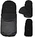 Universal Footmuff To Fit Silver Cross Black