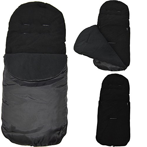 Universal Footmuff To Fit Silver Cross Black