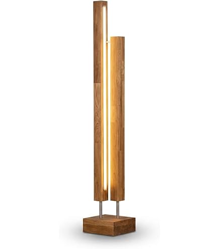 Adjustable Wooden Floor Lamp for Living Room | Modern Standing