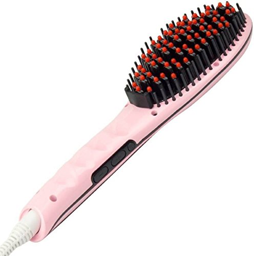 LCD Elektrische Haarbürste Glätteisen Anti statische Glättungsbürste electriclbrush Kamm Heizung Entwirren für schneller Glätten - 2