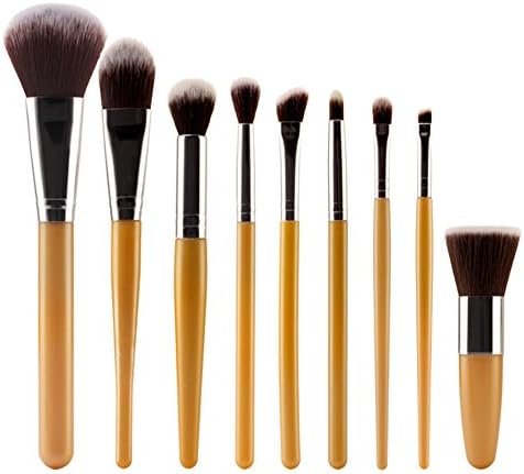 YYF Professional Makeup Brush Set - 9pcs Premium Cosmetic Brushes for Eye Shadow Foundation Blending Blush Eye Shadow Lip Cruelty-Free Synthetic Fiber Bristles Brushes Set