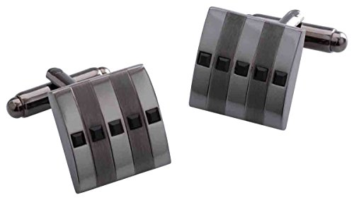 Preisvergleich Produktbild Grau Radan Diamant Manschettenknöpfe von Duncan Walton