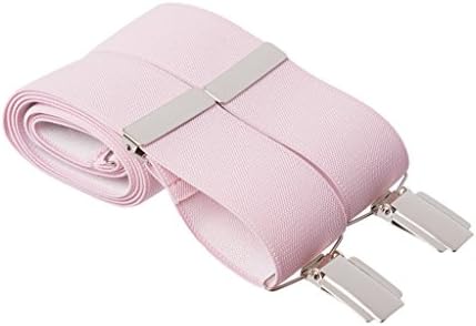 Mens Trouser Braces Plain 35mm Strong Clips Standard - 4XL Extra Long Size