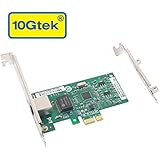 10Gtek® per Intel EXPI9301CT, Intel 82574L Chip Gigabit CT Adattatore di rete desktop PCI-e (NIC), singola porta RJ45 di rame