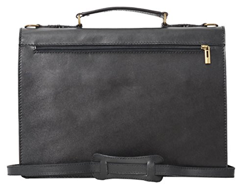 Businesstasche Gusti Leder studio  Neil  Laptoptasche Umh  ngetasche Messenger College Vintage Schwarz 2B1-94-3