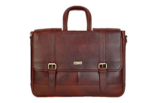SCHARF Genuine Leather Crossbody Portfolio 15.6" Laptop Carrycase Bag RS.3199 (66.00% Off) - Amazon