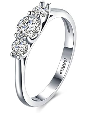 New Arrival 18K Weiß Gold Ring für Freundin lkn18krgpr835-c-9