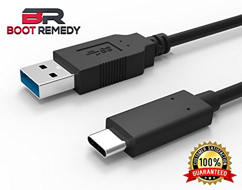 High Quality 2M USB Type C -A Cable for OnePlus 3, Nexus 5X, Nexus 6P, Lumia 950, LG G5, HTC 10, Google Pixel, Macbook Fast Charge USB 3.1 Type C to USB Type C. Fully Compliant by Boot Remedy (2M USB Type C - Type A)