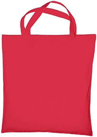 Jassz Bags "Cedar" Cotton Short Handle Shopping Bag / Tote (One Size) (Rouge Red)