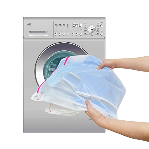[7er Set] iCozzier Wäschenetze mit großem hochwertigem Reißverschluss Wäschebeutel für Kleidung, Unterwäsche, Socken, BHs, Feinwäsche, Unterwäsche, Pullover usw - 7