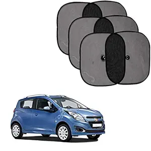 Sykit Car Window Shade, Auto Sunshade for Blocking UV Ray and Protecting sunshade for Chevrolet Spark (Set of 6)