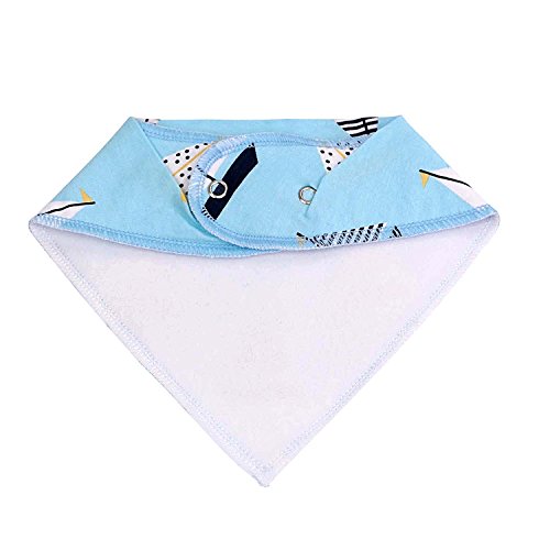 Lätzchen Dreieckstuch Baby Mädchen Jungen Abwaschbar mit Druckknopf 4er Set Dreieck Lätzchen Neugeborene By Alxcio - 9