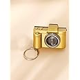 AK Store 2-In-1 Mini Camera Shape Keychain with On/Off Button Light for Car Bike Men Women Gift Keychain, Friends, Brother, Photographers, Birthday, Diwali Gift Keyring (Pack of 2)