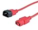 Price comparison product image ROLINE power cable with IEC connector IEC320 C14 connector / C 13 connector Red 1,8 m