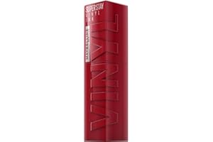 Maybelline New York Tinta Labbra a Lunga Tenuta Superstay Vinyl Ink, Per un Effetto Vinilico fino a 16H, Finish Luminoso e Senza Sbavature, Formula Vegana, Tonalità: 10 LIPPY