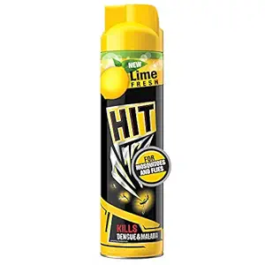 HIT Spray, Flying Insect Killer, Lime Fragrance (625ml) Mosquito & Fly Killer Spray, Instant Kill, Deep-Reach Nozzle