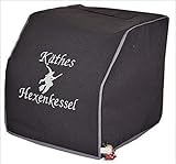 Abdeckhaube, Krups Prep & Cook, Mod. Personalisiert. Hexenkessel, Hexe, Dunkelgrau mit silbergrau, Stickerei, Muttertag, Geburtstag, Weihnachten, Ostern, Schutzhaube, Cover, Husse, Schutzhülle Abdeckhaube, Krups Prep & Cook, Mod. Personalisiert. Hexenkessel, Hexe, Dunkelgrau mit silbergrau, Stickerei, Muttertag, Geburtstag, Weihnachten, Ostern, Schutzhaube, Cover, Husse, Schutzhülle