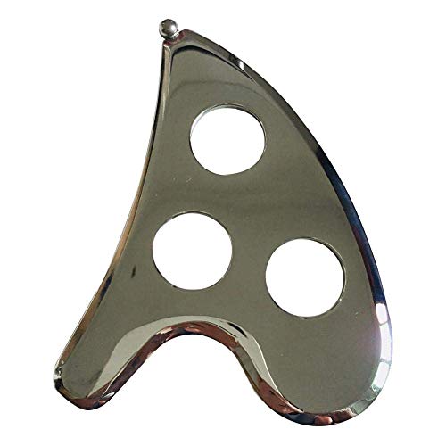 EUYOUZI Gua Sha Scraping Trigger Point Massage Tool,Physical Therapy Tools for Self Myofascial Release and Pain Relief - Stainless Steel Gua Sha Fascia Scraping Blading