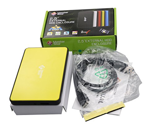 Preisvergleich Produktbild Masterstor 250GB externe Festplatte USB 3.0 ultra schnelle Festplatten 2,5-Zoll-portable SATA Notebook Hard Drive 1 Jahrgarantie MS gelb (250GB)