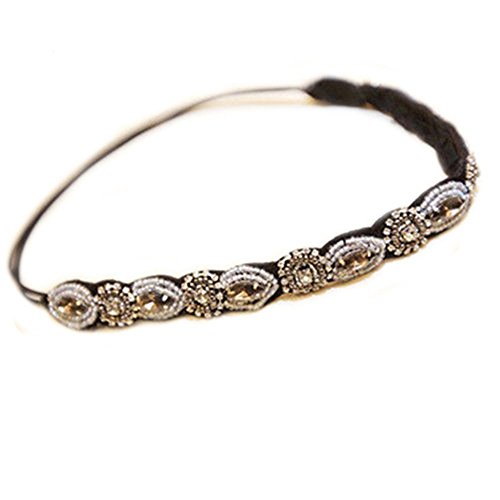 Fashion Women's Crystal Rhinestone Beads Headband Hair Band