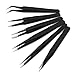 LHWY 6pcs Precision Tweezer Set Antistatic Tweezers Stainless Tweezers