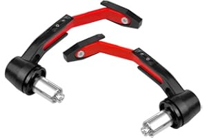Protecteur De Guidon Moto,iSpchen Embrayage De Frein Moto Garde De Frein De Moto Universal CNC Moto Poignée Garde Leviers De Frein Protège Garde Moto Levier d'embrayage De Frein Rouge