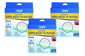 API 3 Pack of Filstar XP Super Micro Filtration Pads, 2 Pads Each - 6 Total, Replacement Aquarium Filter Media