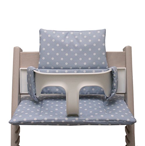 Blausberg Baby High Chair Cushion for Tripp Trapp - Grey with dots