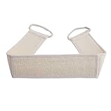 Loofah Exfoliating Back Scrubber For Shower Double Side Scrubbing Strap, Body Bath Sponge with 100% Natural Loofah (Loofah)