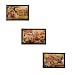 eCraftIndia Set of 3 Village Scene Satin Matt Texture Framed UV Art Painting RS.899.00