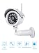 Produktbild Überwachungskamera WLAN IP Kamera 1080P Außen mit Nachtsicht IP 66 Wetterfest Sicherheitskamera Outdoor IP Cam Unterstützt Fernbedienung Bewegungserkennung für Zuhause Überwachung(Weiß)