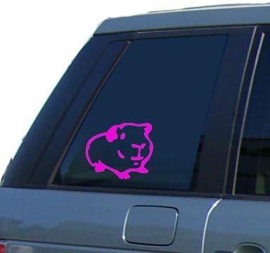 Guinea Pig Car Window Sticker Vinyl Decal - By SCA ART