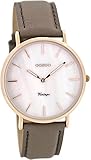 Oozoo Damen Digital Quarz Uhr mit Leder Armband C8123