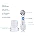 Facial Skin Therapy Care Ultrasound Machine Digital Portable & Rechargeable LED Photon Face Cleaner Massage Master Skin Lifting Rejuvenation RF Radio Frequency Anti Aging Ultrasound Massager White