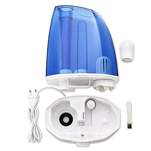 Luftbefeuchter TaoTronics 3,5L, 30W Ultraschall Raumbefeuchter, zwei 360° drehbare Dampfdüsen, extra feiner Keramikfilter, - 8