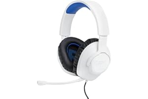 JBL Quantum 100P Console Casque de Jeu pour PlayStation Blanc