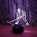 Produktbild 3D LED Licht Nachtlicht Optische Täuschung Lampe Schreibtischlampe Tischlampe Nachtlicht 7 Farben mit Acryl-Ebene & ABS Basis & USB-Ladegerät Eisspieler