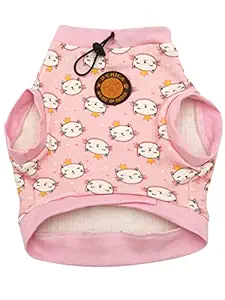 D'chica Paws Winter Sweatshrt for Dog & Puppies Kitty Print