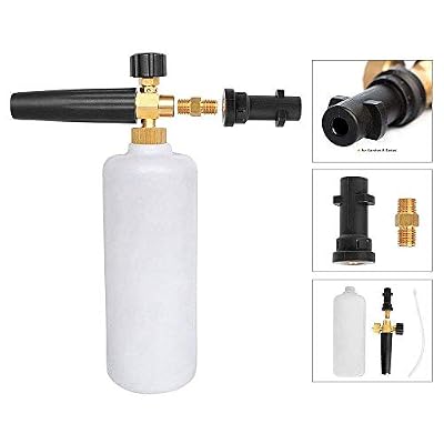 Stone Banks Haute Pression à Mousse Lance à Mousse Réglable pour Karcher Série K Nettoyeur pour Auto Voiture Moto 1L