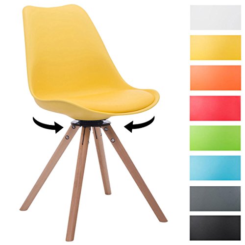 CLP silla para visitas TROYES con diseño de retro, forma redonda, 4 p