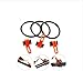 Produktbild Marke neue Hot 5 Sets/viel Fliegenrute Easy Keeper Halter Angel Haken Keeper Kunststoff schwarz orange besten Preis Mix Farbe