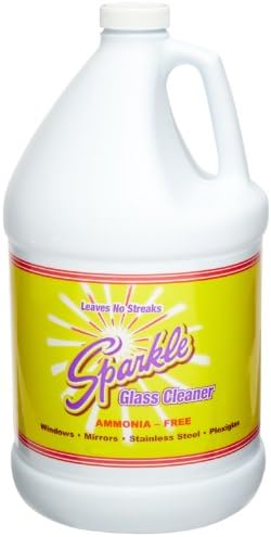 Sparkle - Glass Cleaner, 1 gal. Bottle Refill, 4/Carton - Sold As 1 Carton - Unique purple formula easily cuts through grease, grime and window film without streaking.