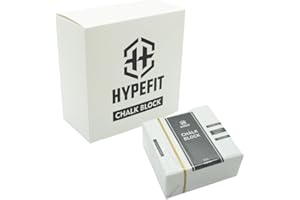 Hypefit Bloque de Magnesio 80g | Magnesio/Tiza/Chalk | para Entrenamientos de Agarre, Escalada, Gimnasia, Kettlebell, Fitness