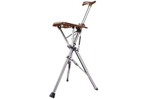 STEP2GOLD TA-DA Chair, Canne-siège légère et Ergonomique, se Plie Facilement