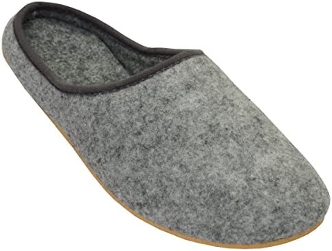 Bawal Comfortable Felt Slippers Unisex | Lightweight | Breathable Grey, Model FD01 (47)