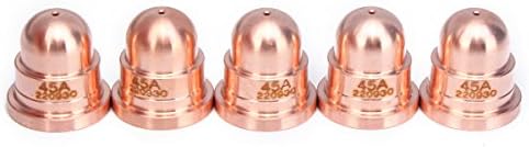 FEVERWORK 5Pcs Copper 220930 Fine Cut Nozzles Replacement For MAX65 Plasma Cutting Nozzle