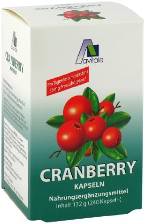 Avitale Cranberry 400 mg, 240 Capsules, 1 Pack (132 g)
