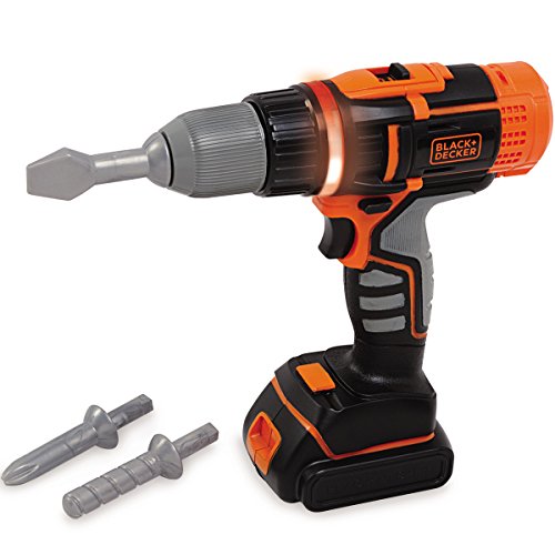 Preisvergleich Produktbild Unbekannt Elektronischer Black+Decker 3in1 Akku-Schrauber mit Rechts-Links Lauf, Licht: Spielwerkzeug Kinder Werkzeug Spielzeug Bohrschrauber